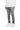 Purple - P001 Worn Grey Knee Slit Jeans - Clique Apparel