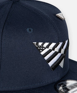 Paper Planes - Crown 9 Fifty Snapback Hat - Navy