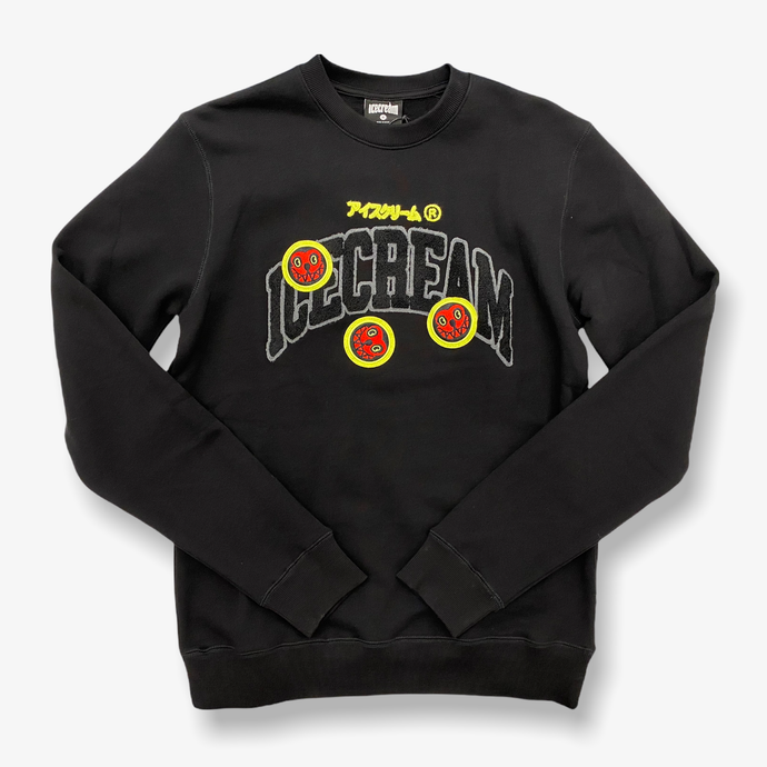 ICE CREAM - END GAME - CREW SWEATSHIRT BLACK - Clique Apparel