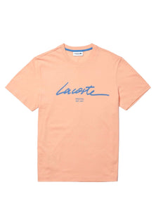 Lacoste - Script T-shirt - Light Orange