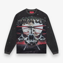 Load image into Gallery viewer, Godspeed- Air Strike Long Sleeve Tee Black Wash