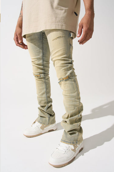 Serenede - Cedar Stacked Jeans - Earth - Clique Apparel