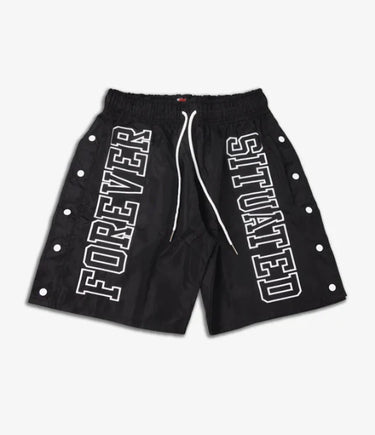 Forever Situated - Nylon Shorts - Black - Clique Apparel