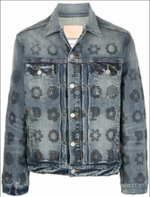 Load image into Gallery viewer, Purple Brand Monogram - Leopard Print Denim Jacket - Blue - Clique Apparel