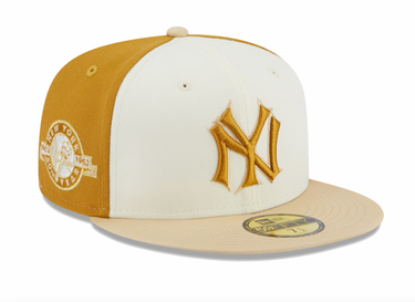 New Era - Chrome Anniversary 59FIFTY Fitted Hat - Cream/Gold - Clique Apparel