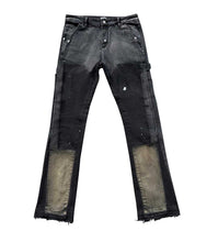 Load image into Gallery viewer, Triple Sevens - Flare Jeans - Black - Clique Apparel