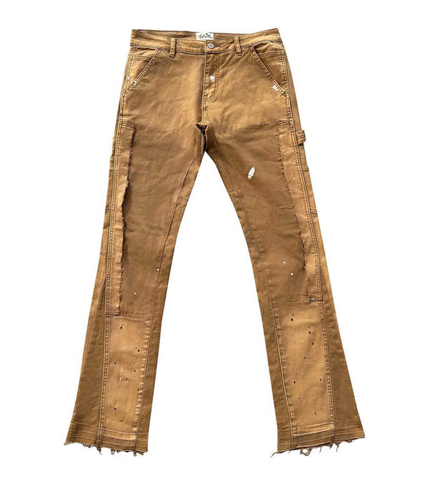 Triple Sevens - Flare Jeans - Khaki - Clique Apparel