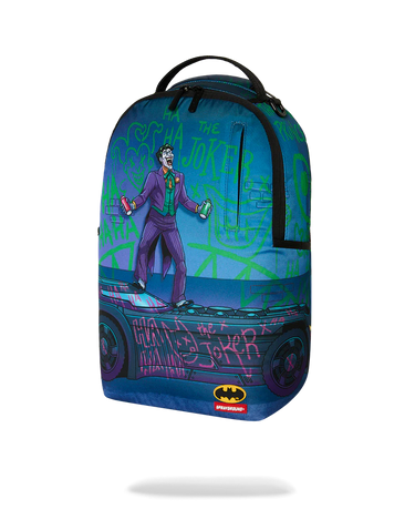 Sprayground -  Dc Joker Tagged Up Batmobile Backpack - Clique Apparel