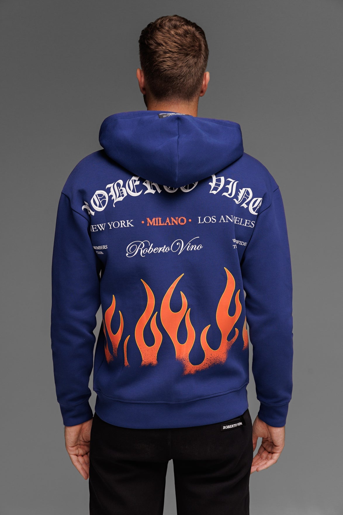 RV - Flame Hoodie Navy -