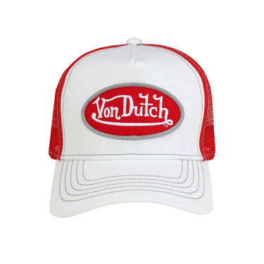 Von Dutch - White & Red Trucker - Clique Apparel