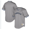 Mitchell and Ness - Mesh v Neck Yankees Jersey - Grey - Clique Apparel