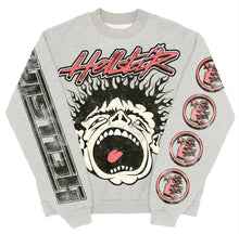 Load image into Gallery viewer, Hellstar - Hellstar Records Crewneck - Grey - Clique Apparel