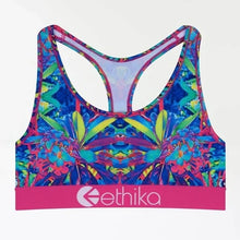 Load image into Gallery viewer, Ethika - Women Loopy Flowers Sports Bra