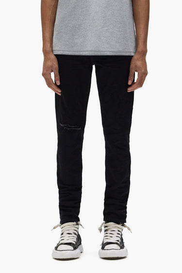 Purple - P002 - NDBR825 Rinse Knee Slit - Clique Apparel