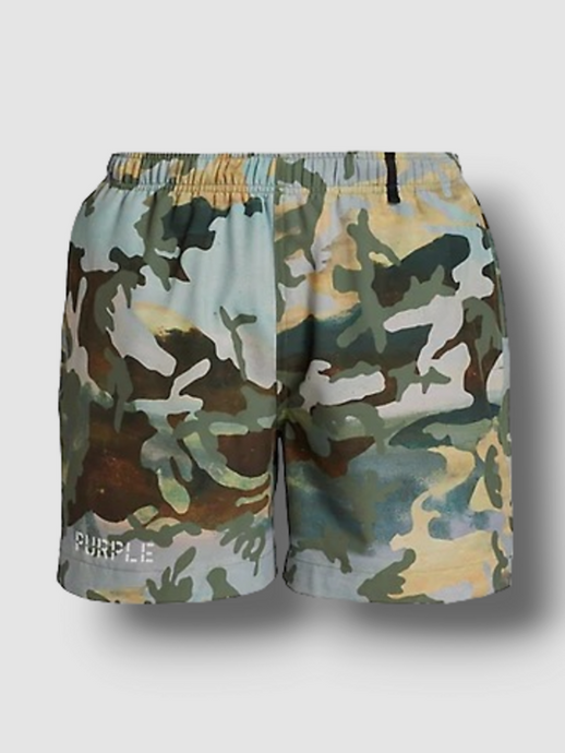 Purple - Camo Shorts - Clique Apparel