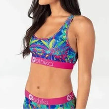 Load image into Gallery viewer, Ethika - Women Loopy Flowers Sports Bra