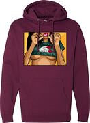 Bluntlicker Hoodie Maroon - Unisex - Clique Apparel