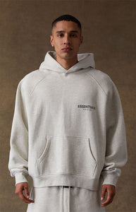 Essentials Fear Of God - Light Oatmeal Hoodie - Clique Apparel