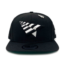 Load image into Gallery viewer, Paper Plane - Queens Crown Snapback Hat - Black - Clique Apparel