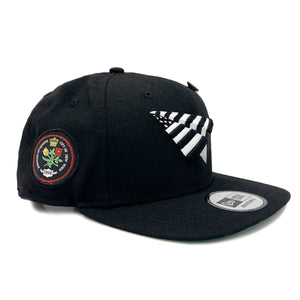 Paper Plane - Queens Crown Snapback Hat - Black - Clique Apparel