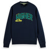 Scotch & Soda - Organic Cotton Artwork Crewneck Sweatshirt - Navy Blue - Clique Apparel