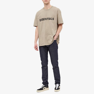 Essentials Fear Of God - Short Sleeve Tee Charcoal - Clique Apparel