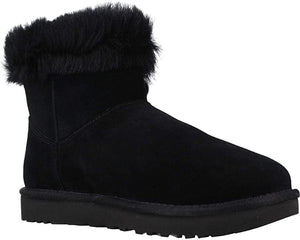 Ugg - Women Classic Fluff Pin Mini (Black) - Clique Apparel