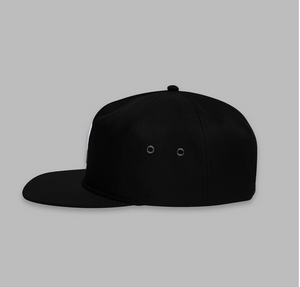 Paper Plane Starboard Strapback Hat Black - Unisex - Clique Apparel