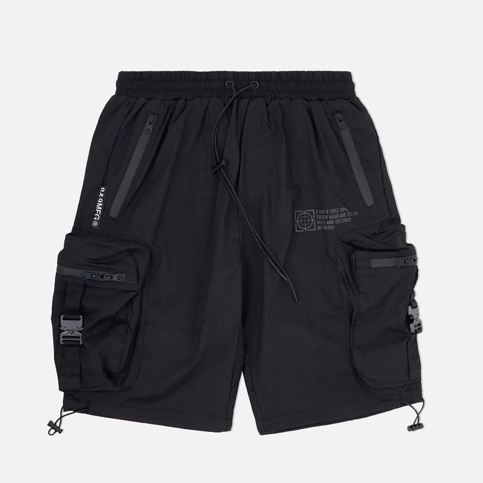 COMBAT NYLON SHORT BLACK - Clique Apparel