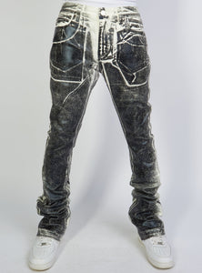 Politics - Stacked Metallic Printed Denim Cobray502 - Black - Clique Apparel