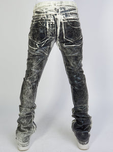 Politics - Stacked Metallic Printed Denim Cobray502 - Black - Clique Apparel