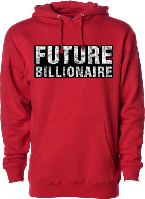 MV Future Billionaire Hoodie Red- Unisex - Clique Apparel