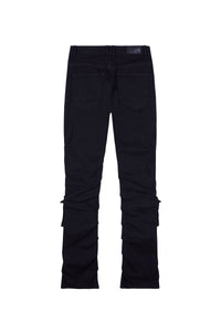 Smoke Rise - Stacked Utility Twill Pants - Black - Clique Apparel