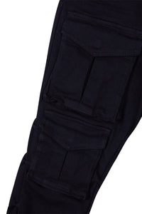 Smoke Rise - Stacked Utility Twill Pants - Black - Clique Apparel