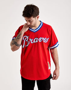 Mitchell & Ness Dale Murphy Atlanta Braves Men's Authentic 1980 BP Jersey - Red - Clique Apparel