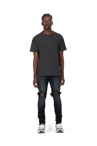 Purple - P002 Mid Rise Slim Jean Black Wash Blowout - Clique Apparel