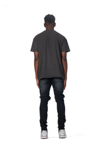 Purple - P002 Mid Rise Slim Jean Black Wash Blowout - Clique Apparel