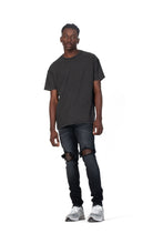 Load image into Gallery viewer, Purple - P002 Mid Rise Slim Jean Black Wash Blowout - Clique Apparel