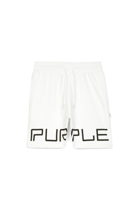 P413 Relaxed Fit Short - French Terry Wordmark Coconut Milk - Clique Apparel