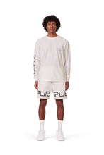 Load image into Gallery viewer, P413 Relaxed Fit Short - French Terry Wordmark Coconut Milk - Clique Apparel