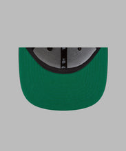 Load image into Gallery viewer, Paper Plane - The Original Crown Old School Snapback Hat with Green Undervisor - Clique Apparel