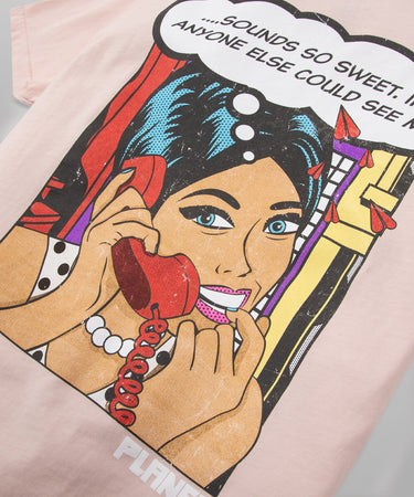 Paper Planes - Telephone Love Tee - Peach - Clique Apparel