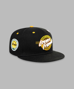 Paper Plane - Lovers & Friends Snapback Hat - Black/Gold - Clique Apparel