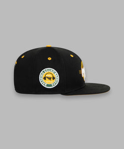 Paper Plane - Lovers & Friends Snapback Hat - Black/Gold - Clique Apparel