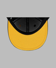 Load image into Gallery viewer, Paper Plane - Lovers &amp; Friends Snapback Hat - Black/Gold - Clique Apparel