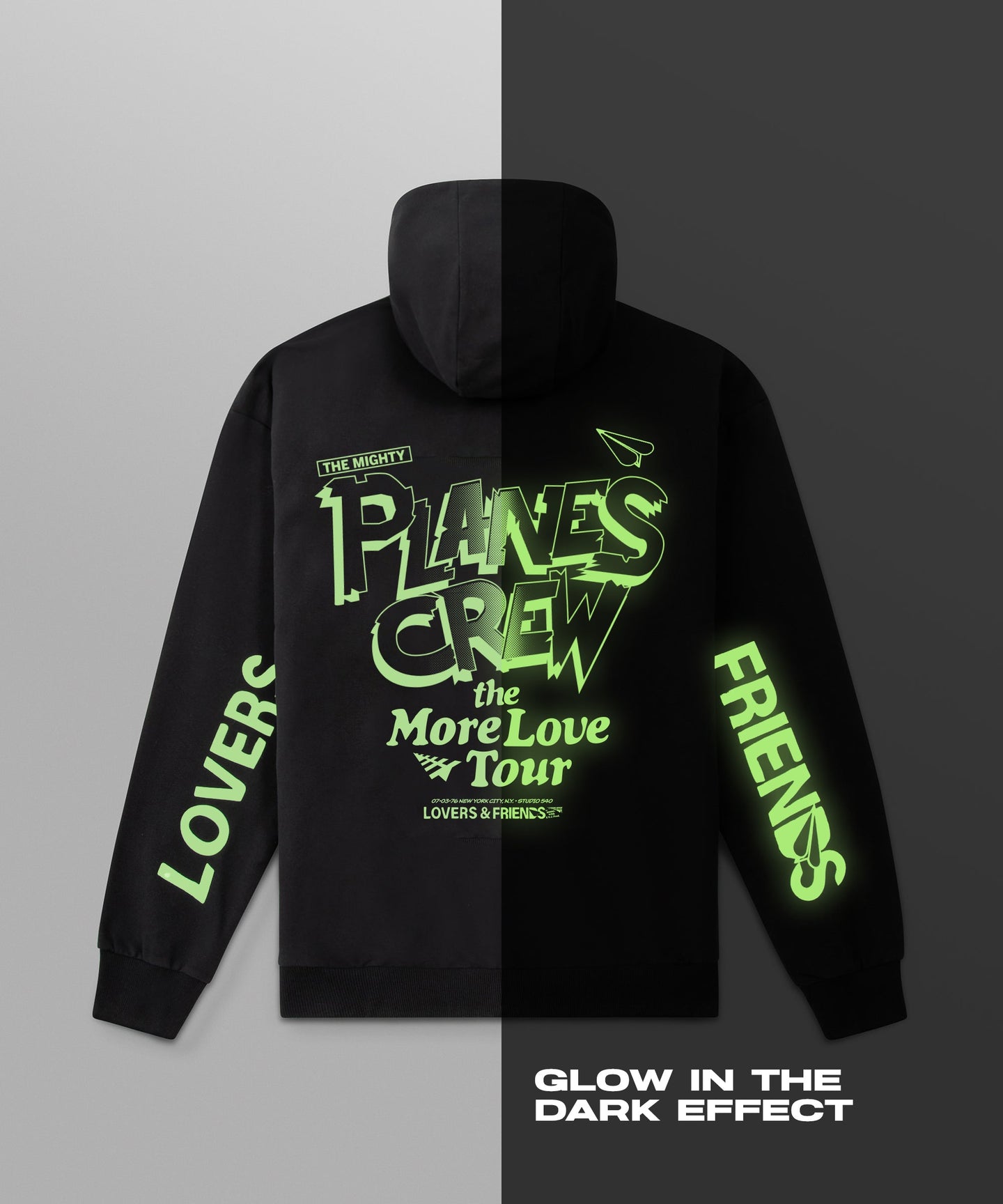 Paper Plane - More Love Tour Hoodie - Black - Clique Apparel