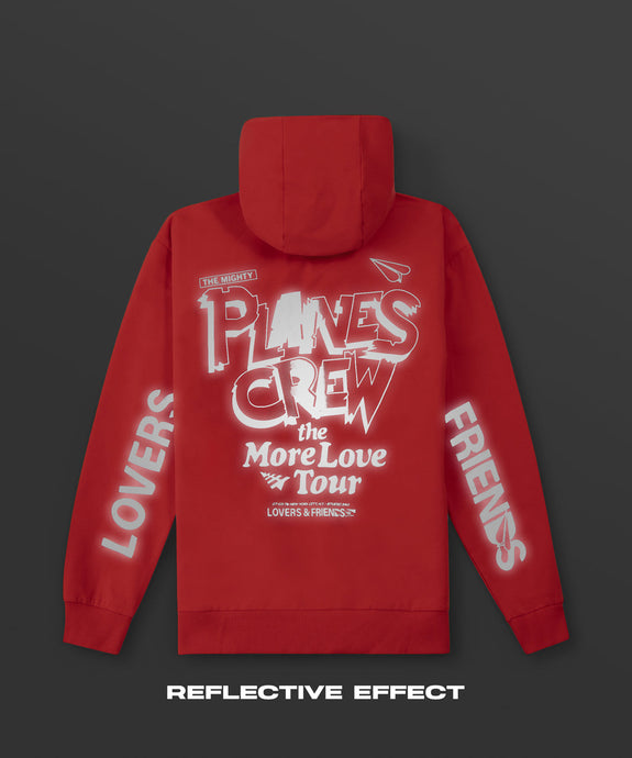 Paper Plane - More Love Tour Hoodie - Coral Red - Clique Apparel