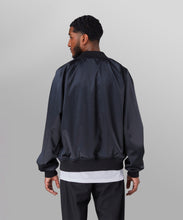 Load image into Gallery viewer, Paper Plane - Greatness Radio Reversible Bomber Jacket - Black/Gold - Clique Apparel