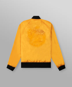 Paper Plane - Greatness Radio Reversible Bomber Jacket - Black/Gold - Clique Apparel