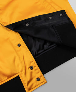 Paper Plane - Greatness Radio Reversible Bomber Jacket - Black/Gold - Clique Apparel